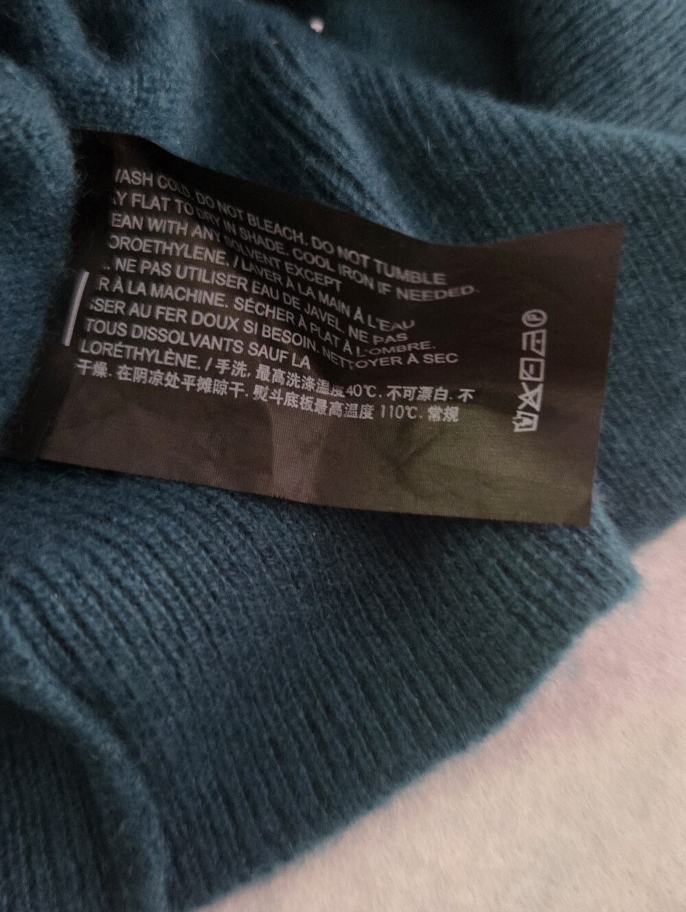 Theory Teal $325 Cashmere Kaylenna Sweater Size S - Picture 8 of 8